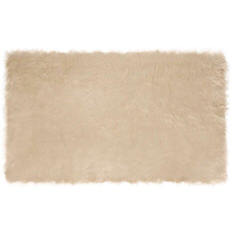 Nep Schapenvacht Tapijt Tafalla Beige 100 x 200 cm Polyester 2