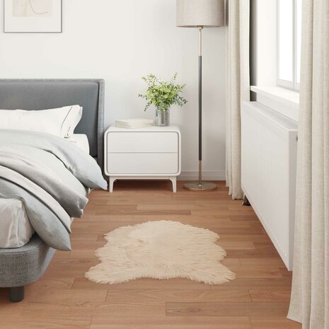 Nep Schapenvacht Tapijt Tafalla Beige 80 x 120 cm Polyester 4