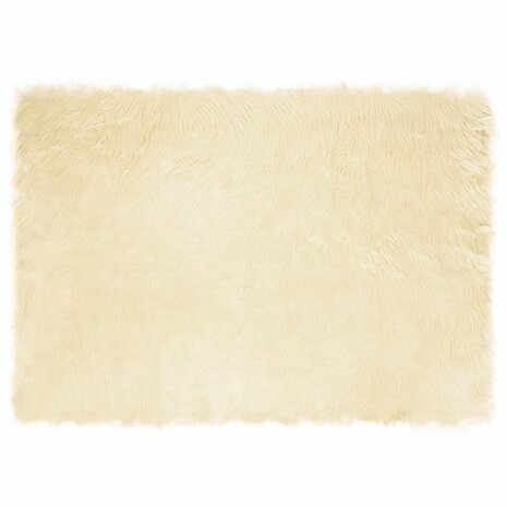 Nep Schapenvacht Tapijt Tafalla Cr&egrave;me 120 x 170 cm Polyester 2