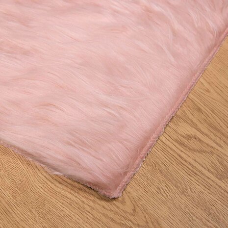 Nep Schapenvacht Tapijt Tafalla Roze 80 x 250 cm Polyester 7