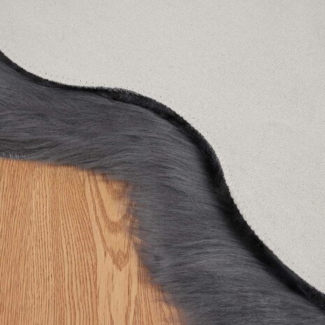 Nep Schapenvacht Tapijt Tafalla Antraciet 80 x 120 cm Polyester 6