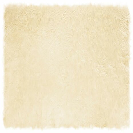 Nep Schapenvacht Tapijt Tafalla Cr&egrave;me 120 x 120 cm Polyester 2