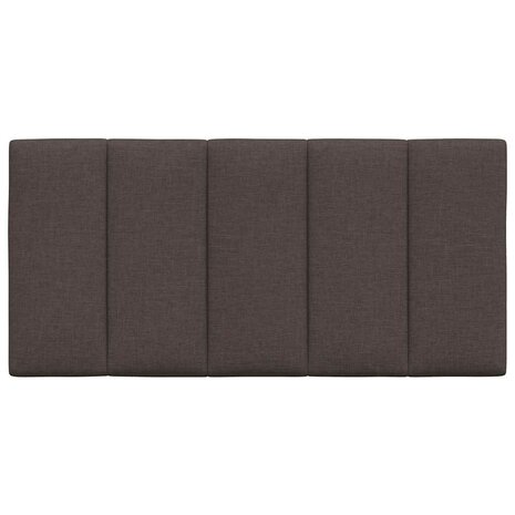 Hoofdbordkussen "Hanko" 100 cm stof donkerbruin 4