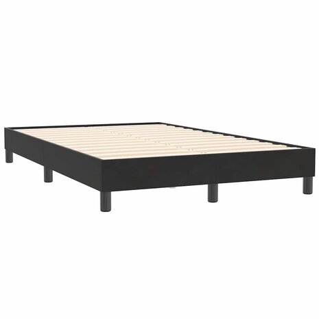 Boxspring zonder matras fluweel zwart 120x210 cm 7