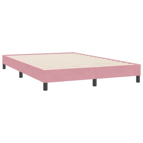 Boxspring zonder matras fluweel roze 160x220 cm 7