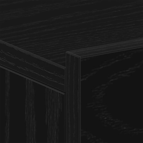 Nachtkastje zwevend 40x32x15 cm bewerkt hout zwart eiken 9