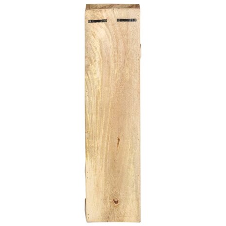 Wijnrek voor 5 flessen massief mangohout 4