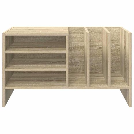 Platenkast Sonoma Eiken 78.5 x 35 x 45 cm Bewerkt hout 5
