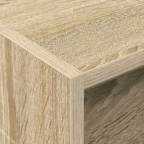 Platenkast Sonoma Eiken 78.5 x 35 x 45 cm Bewerkt hout 8