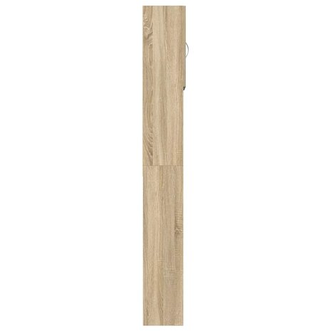 Wasmachinekast 64x24x190 cm bewerkt hout en sonoma eikenkleurig 7