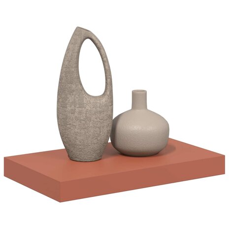 Wandplank Wandgemonteerd Rood 40 x 23,5 x 4 cm Bewerkt hout 3