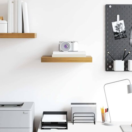 Wandplank Wandgemonteerd Bruin 40 x 23,5 x 4 cm Bewerkt hout 4