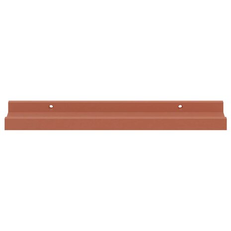Wandplank met plank 2 pcs Rood 40 x 9 x 3 cm Bewerkt hout 7