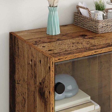 Bijzetkast Oud Hout 68 x 37 x 75,5 cm Bewerkt hout 4