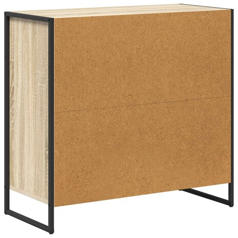 Bijzetkast Sonoma 79 x 36 x 75 cm Bewerkt hout 8