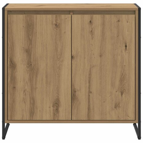 Bijzetkast Ambachtelijk eiken 79 x 36 x 75 cm Bewerkt hout 6