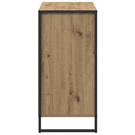 Bijzetkast Ambachtelijk eiken 79 x 36 x 75 cm Bewerkt hout 7