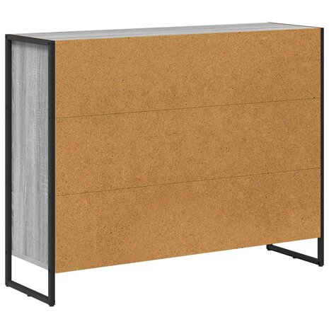 Bijzetkast Grijs Sonoma 96,5 x 30 x 75 cm Bewerkt hout 8