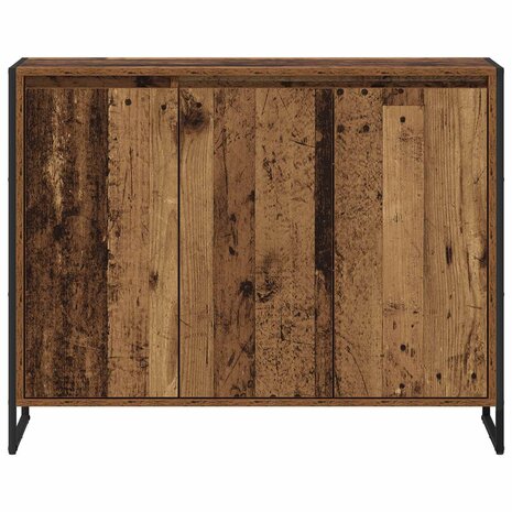 Bijzetkast Oud Hout 96,5 x 30 x 75 cm Bewerkt hout 6