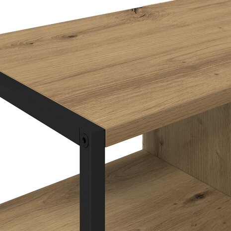 Bijzetkast Ambachtelijk eiken 96.5 x 30 x 75 cm Bewerkt hout 9