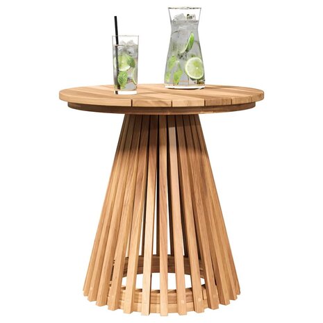 Bijzettafel Bruin 50 x 50 x 49,5 cm Massief Teakhout 3