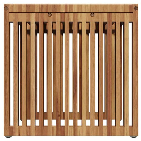 Tuin Bijzettafel Bruin 45 x 42,5 x 45 cm Massief Teakhout 6