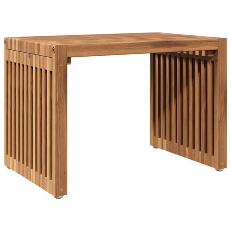 Tuin Bijzettafel Bruin 50 x 32,5 x 35 cm Massief Teakhout 2