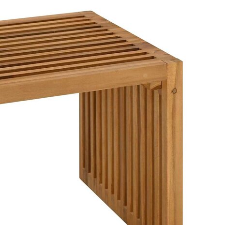 Tuin Bijzettafel Bruin 70 x 37,5 x 35,5 cm Massief Teakhout 9