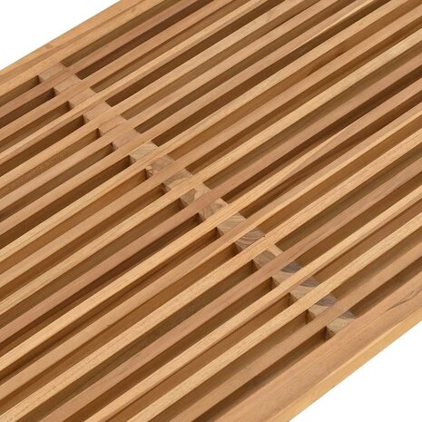 Tuin Bijzettafel Bruin 110 x 55 x 35,5 cm Massief Teakhout 8