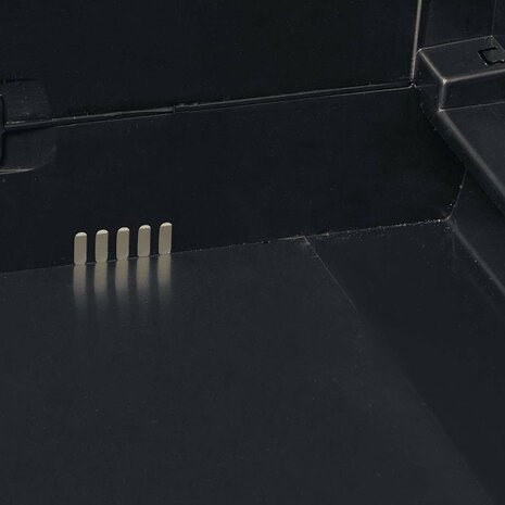 Tuinkast met 3 schappen zwart 6