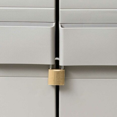 Tuinkast met 3 schappen zwart en grijs 4