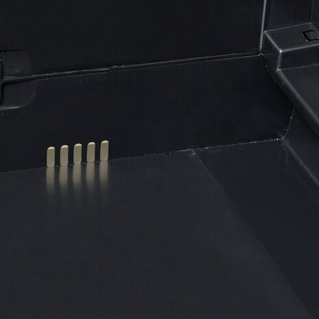 Tuinkast met 2 schappen zwart 6