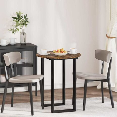 Tafelblad Gerookt eiken 60 x 60 x 1,5 cm Bewerkt hout 1