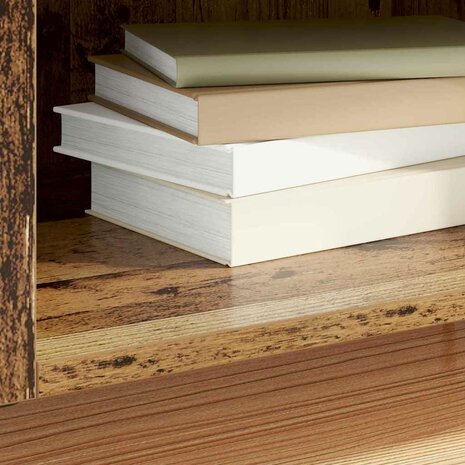 Platenkast Oud Hout 121 x 38 x 48 cm Gemonteerd hout en ijzer 4