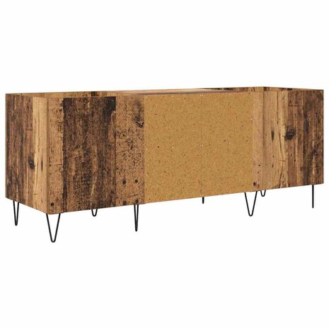Platenkast Oud Hout 121 x 38 x 48 cm Gemonteerd hout en ijzer 7