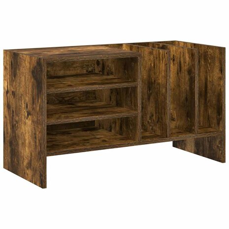 Platenkast Gerookt eiken 78.5 x 35 x 45 cm Bewerkt hout 2