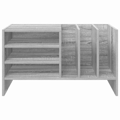 Platenkast Grijs Sonoma 78.5 x 35 x 45 cm Bewerkt hout 5