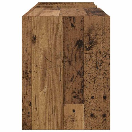 Platenkast met plank Oudhout 78.5 x 35 x 45 cm Bewerkt hout 6