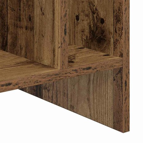Platenkast met plank Oudhout 78.5 x 35 x 45 cm Bewerkt hout 9