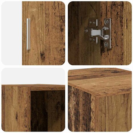 Wandkast Oudhout 30 x 42,5 x 39,5 cm Bewerkt hout 8