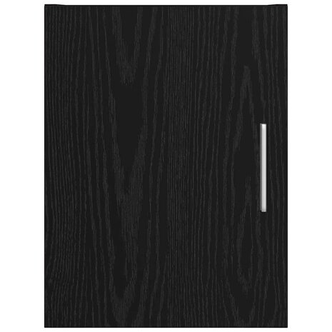 Wandkast Zwart Eiken 30 x 42,5 x 39,5 cm Bewerkt hout 5