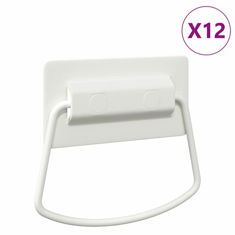Kast Handvatten 12 pcs Wit 85 x 45 mm Metaal 2