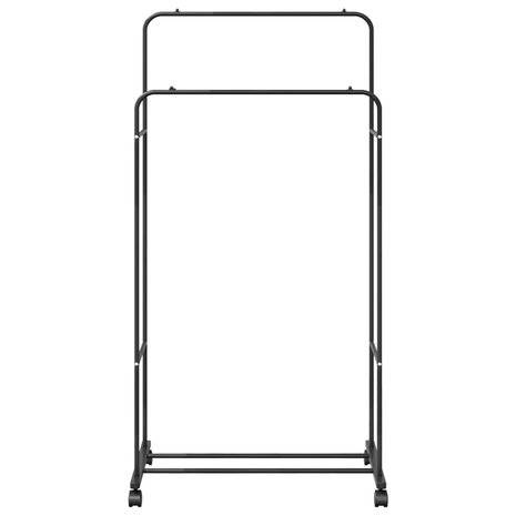 Kledingrek Effen Zwart 5