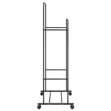 Kledingrek Effen Zwart 6