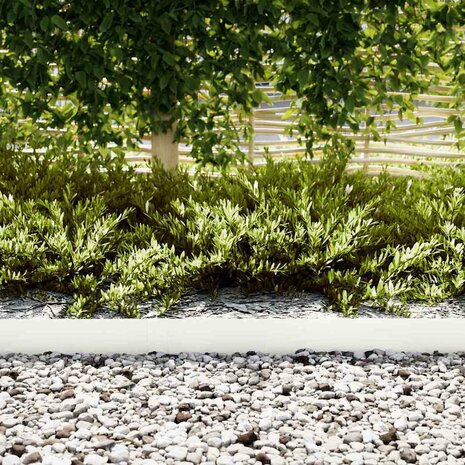 Tuinrand 10 pcs Wit 100 x 0.05 x 20 cm Koudgewalst staal 3