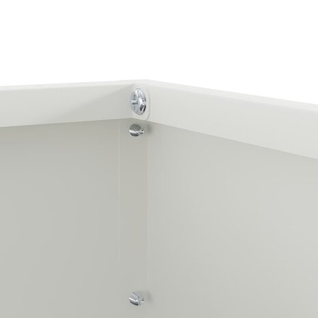 Tuinrand Wit 40 x 40 x 13 cm Staal 6