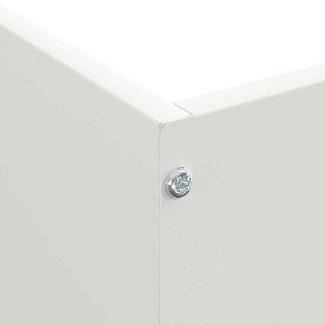 Tuinrand Wit 50 x 50 x 13 cm Staal 5