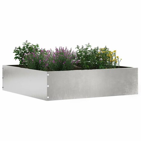 Tuinrand Zilver 50 x 50 x 13 cm Roestvrij staal 2