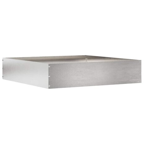Tuinrand Zilver 60 x 60 x 13 cm Roestvrij staal 2