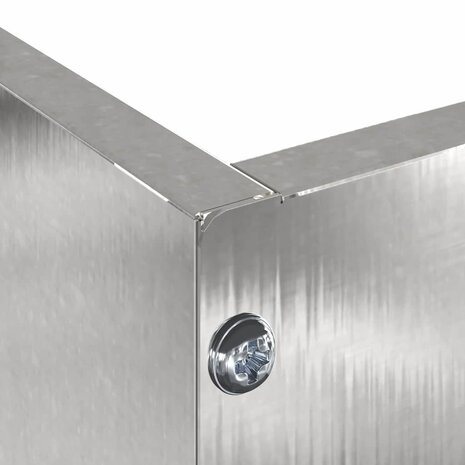 Tuinrand Zilver 60 x 60 x 13 cm Roestvrij staal 7